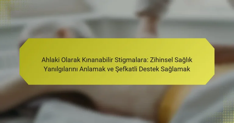 Ahlaki Olarak Kınanabilir Stigmalara: Zihinsel Sağlık Yanılgılarını Anlamak ve Şefkatli Destek Sağlamak