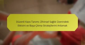 Düzenli Kaos Tanımı: Zihinsel Sağlık Üzerindeki Etkisini ve Başa Çıkma Stratejilerini Anlamak