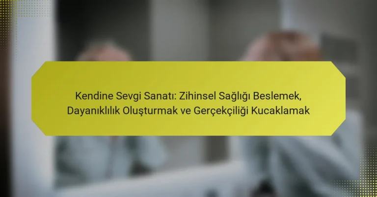 Kendine Sevgi Sanatı: Zihinsel Sağlığı Beslemek, Dayanıklılık Oluşturmak ve Gerçekçiliği Kucaklamak