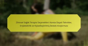 Zihinsel Sağlık Terapisi Seçenekleri: Kanıta Dayalı Teknikler, Erişilebilirlik ve Kişiselleştirilmiş Destek Araştırması